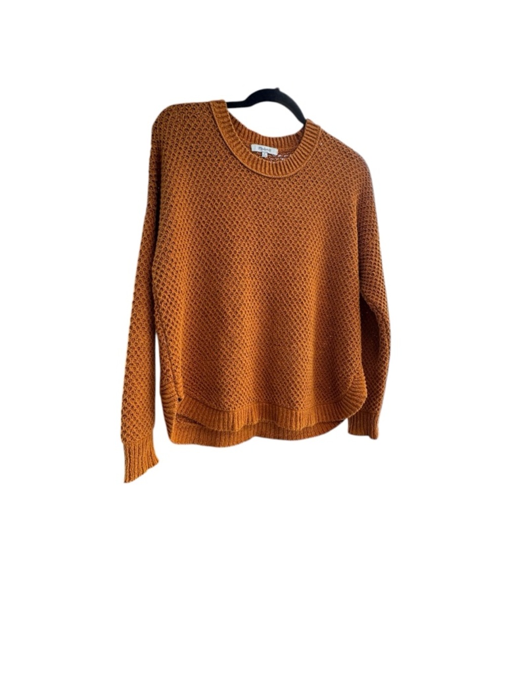 Madewell Parkhouse Crewneck Knit Sweater Cotton Blend Sz S Boho Chic
